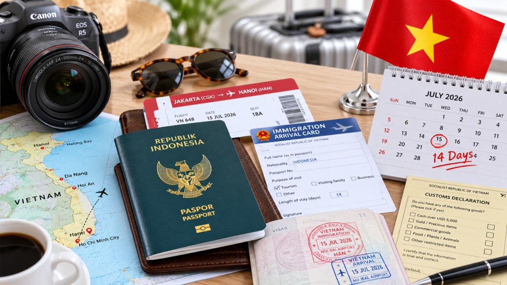 Vietnam Pangkas Bebas Visa WNI Jadi 14 Hari, Berlaku Mulai 15 Juli
